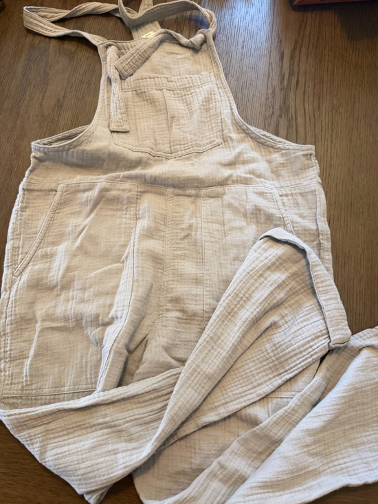 aerie Pants - aerie Light Beige Cotton Overalls Pants 100% cotton sz Small